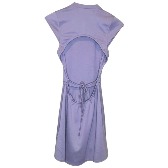 Urban Outfitters Silence and Noise Sadie Cutout Mini Dress Purple Size Small - Picture 6 of 9